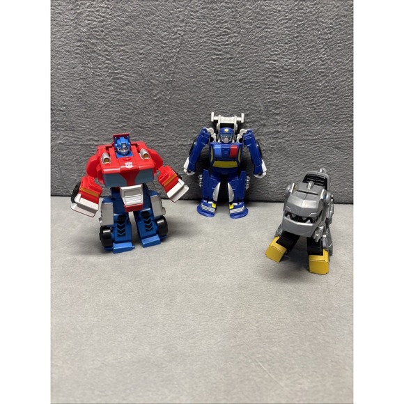 Hasbro Other - Transformers Optimus Prime Heatwave Rescue Bots`Academy Classic Team 4.5" Lot